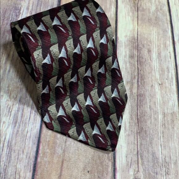 Arrow Other - Vintage abstract print Arrow silk tie